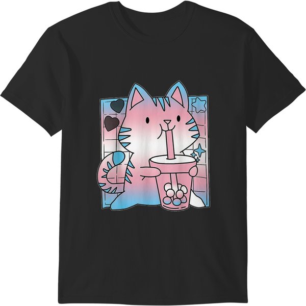 Cat Boba Tea Bubble - Cat Boba Tea 3 T-Shirts-image