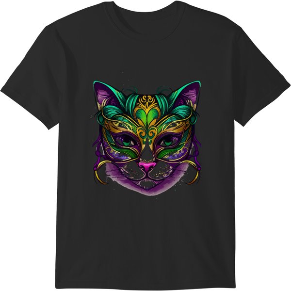 Mardi Gras Cat Mardi Gras Cat-Tastic Festival T-Shirts-image