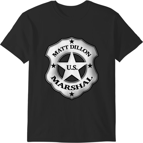 Us Marshal Matt Dillon From Gunsmoke T-Shirts-image