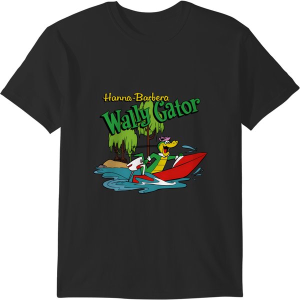 Wally Gator Motor Boating Rock T-Shirts-image