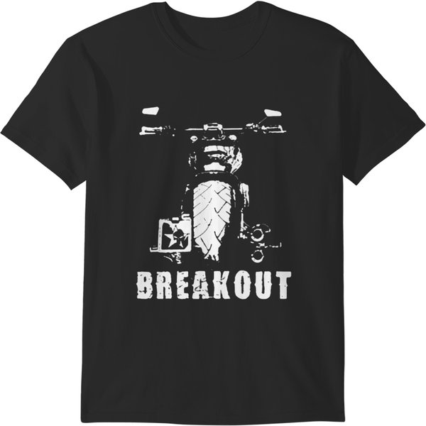 Breakout - Softail Bike Motorcycle Custombike Chopper Biker Guitar T-Shirts-image