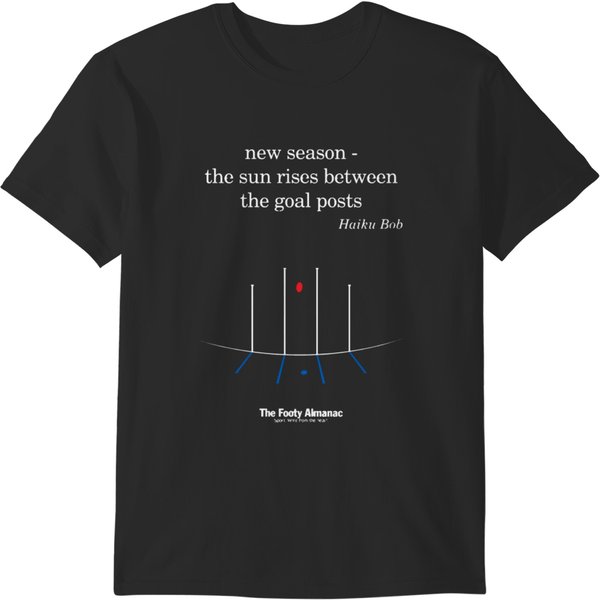 Footy Haiku _Quot_Sunrise_Quot_ Black Version T-Shirts-image