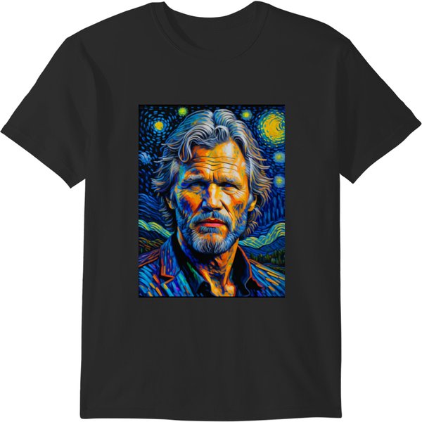 Kris Kristofferson In Starry Night T-Shirts-image
