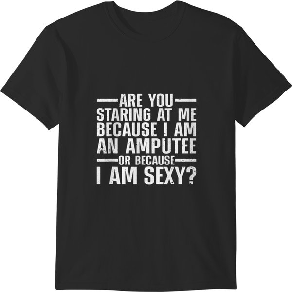Double Amputee - Cool Amputee Leg Amputation Handicapped Sexy T-Shirts-image