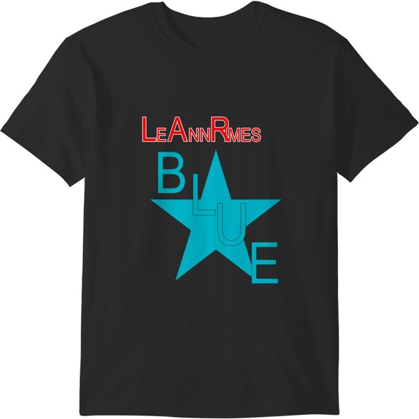 Buy 1996 Leann Rimes Vintage One Way Ticket (Because I Can) Era Blue Album Promo Classic 90'S Pop Country Music Concert Tour T-Shirt B T-Shirts-image