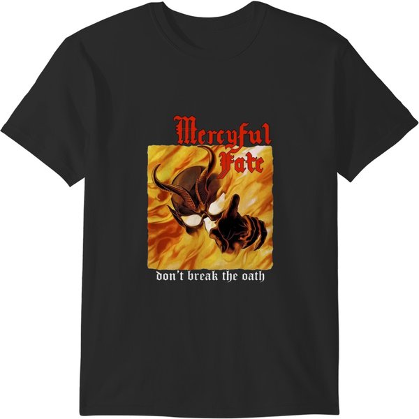 Order Mercyful Fate Don't Break The Oath'84 King Diamand New Yellow T-Shirt T-Shirts-image