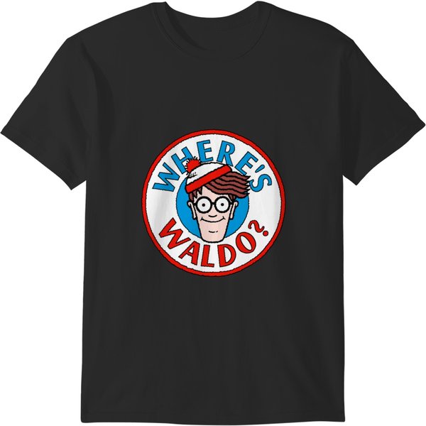 Where's Waldo Head Portrait Circle Logo T-Shirts-image