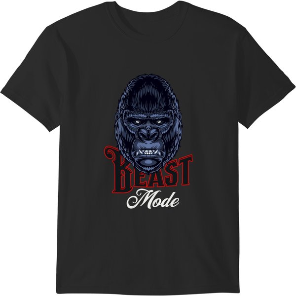 Gorilla Mode Silverback Gym Animal Workout Fitness Lifting T-Shirts-image