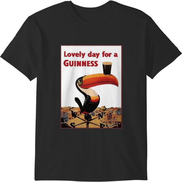 Vintage Guinness Toucan - Lovely Day For A Guinness T-Shirts-image