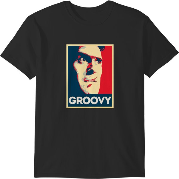 Evil Dead Ash Williams Groovy T-Shirts-image