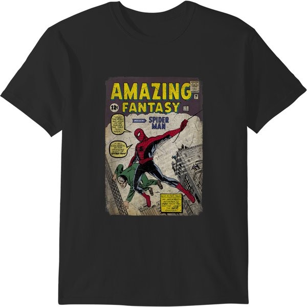 Amazing Fantasy Spider Superhero Comic Classic T-Shirts-image