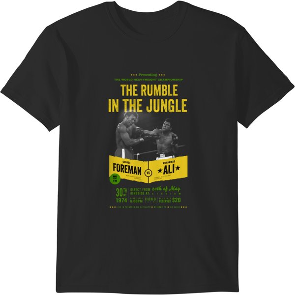 Ali Vs Foreman Rumble In The Jungle Psycho T-Shirts-image