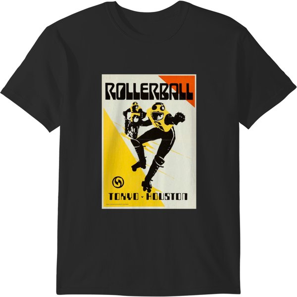 Rollerball 1975 Tokyo V Houston Movie Poster Art T-Shirts-image