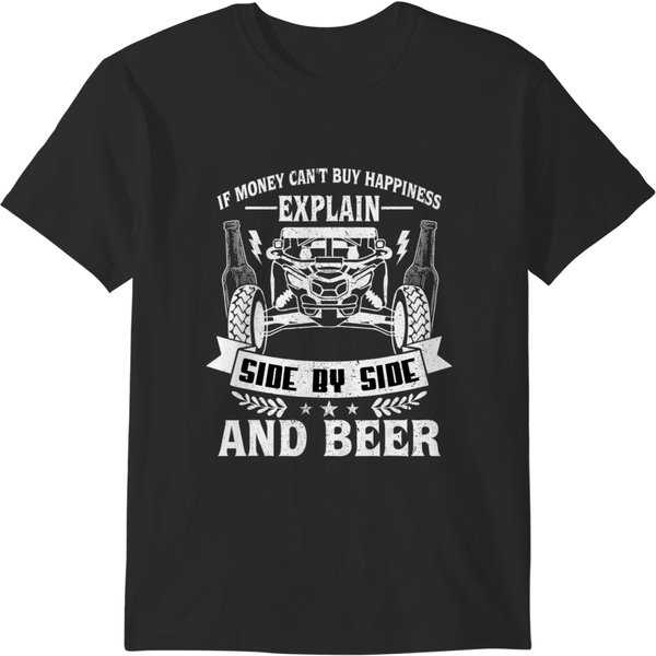 If Money Cant Buy Happiness Explain Side By Side And T-Shirts-image