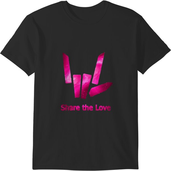 Share The Love Pink Galaxy Logo Tee-image