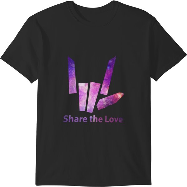 Share The Love Galaxy Hoodie, Stephxen Sharer Merch Hoodie - Youtube Merch - Gift For Son - Gift For Daughter - Size S-Xl - Lizzy Sharer T-Shirts-image