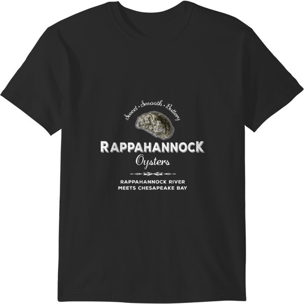Rappahannock River Chesapeake Seafood East Coast Oysters (1) T-Shirts-image