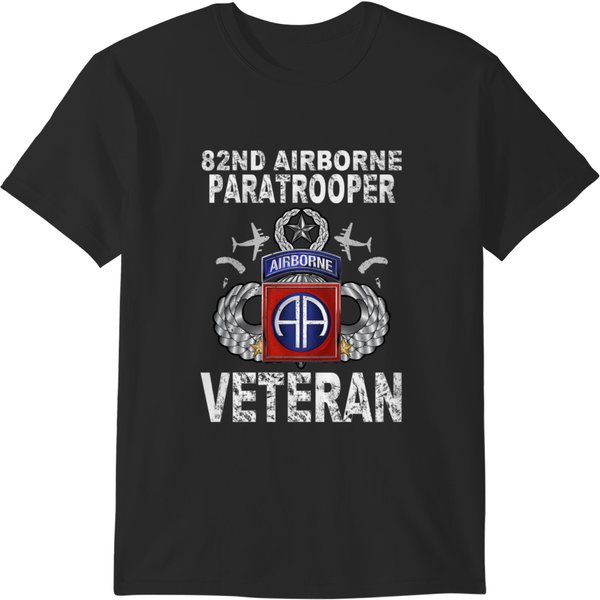 82Nd Airborne Paratrooper Veteran Vintage Croatia Blackoutstealth Flag T-Shirts-image