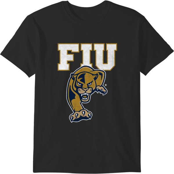 Florida International Fiu Panthers Distressed Primary T-Shirts-image