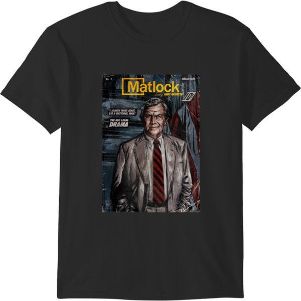 Matlock - Tv Show Vintage Comic Cover T-Shirts-image