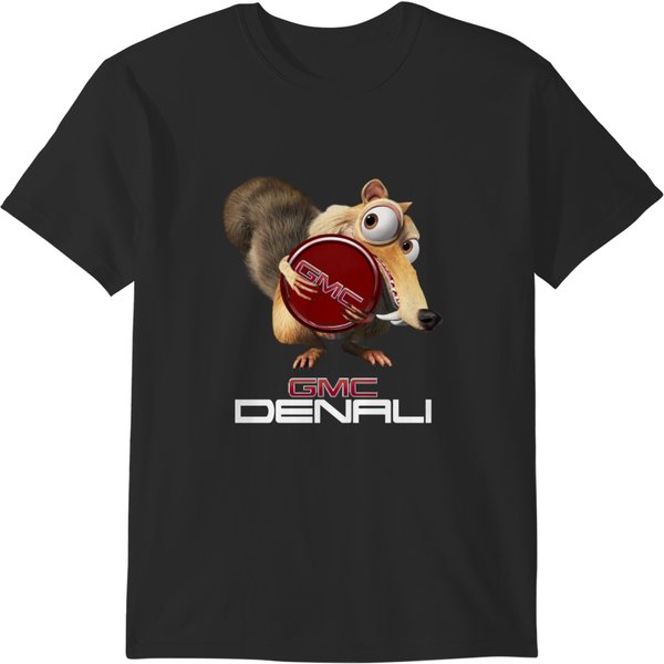 Scrat Hugs The Gmc Denali Logo. T-Shirts-image