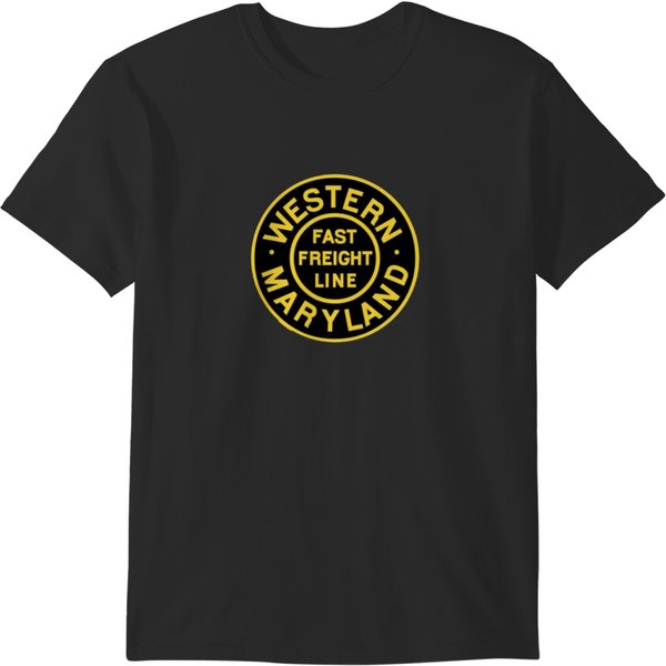 Vintage Western Maryland Railroad Sticker T-Shirts-image