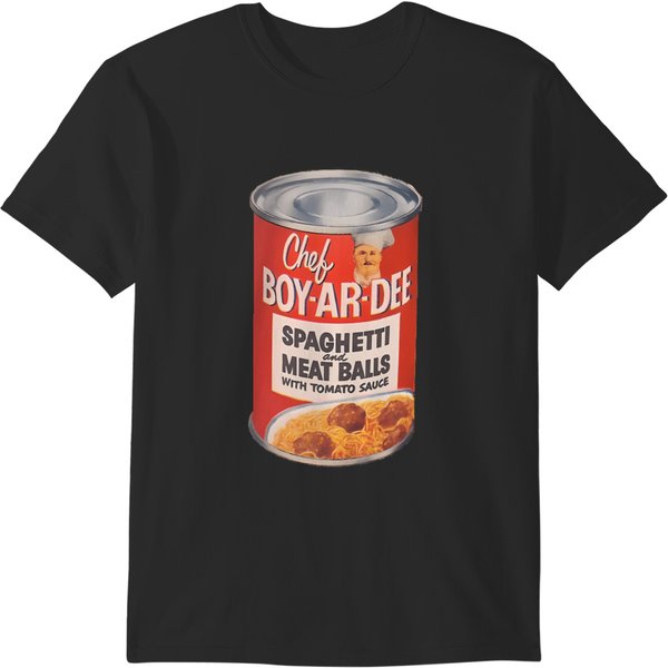 Chef Boyardee Spaghetti And Meatballs With Tomato Sauce - Vintage Advert T-Shirts-image