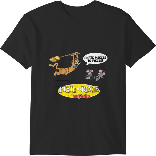 Pixie Dixie I Hate Meeses To Pieces T-Shirts-image