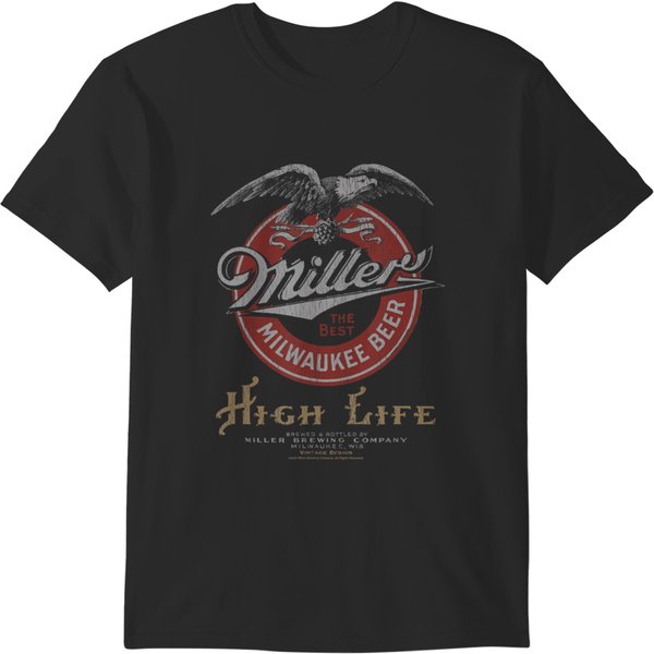 Classic High Life Vintage Beer Logo T-Shirts-image