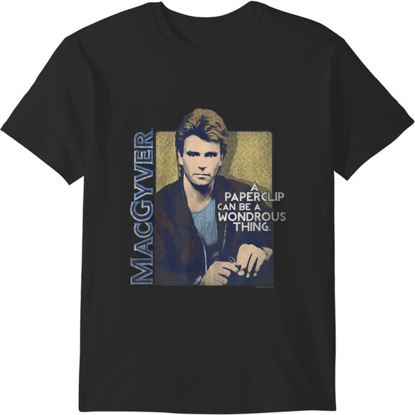 Macgyver Wonderous Paperclip T-Shirts-image