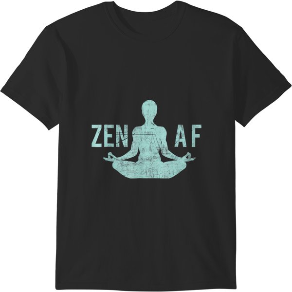 Zen Af Cute Yoga Clothes Funny Gifts For Wo T-Shirts-image