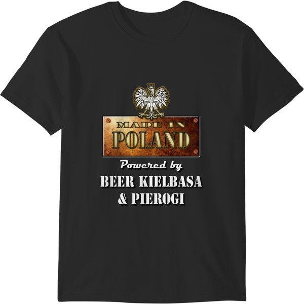 Made In Poland Powered By Beer Kielbasa &Amp_ Pierogi T-Shirts-image
