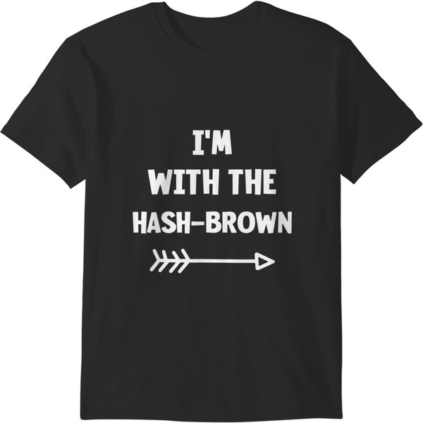 I'm With The Hashbrown Funny Lazy Halloween Costume T-Shirts-image