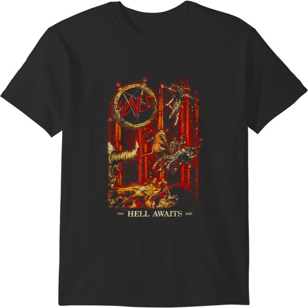- Hell Awaits Anniversary Cover T-Shirts-image