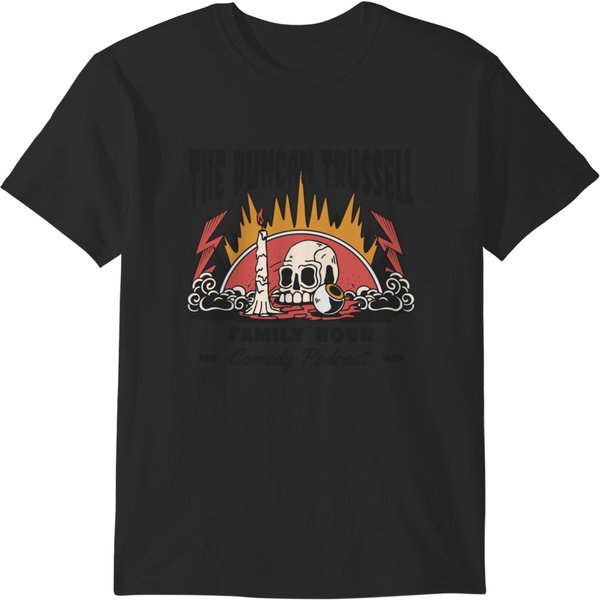 Occult-Style Duncan Trussell Podcast Skull And Candle T-Shirts-image