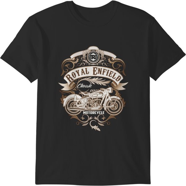 Apparel And Accessories Of Royal Enfield Motorcycle T-Shirts-image