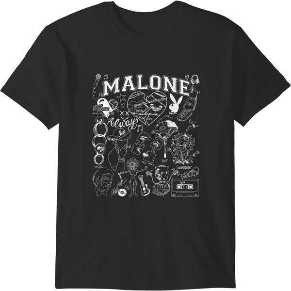 Post Malone Posty Howdy Tee For Fans-image