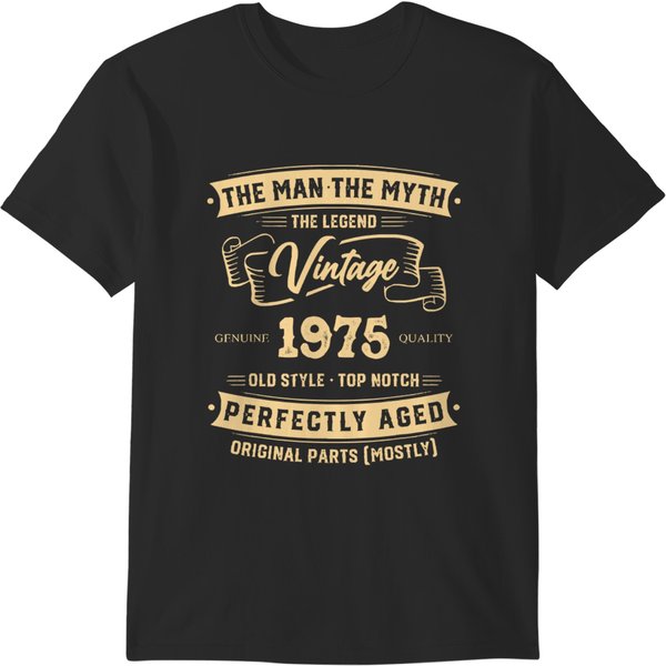 Vintage 1975 The Legend Vintage 1975 Perfectly Aged T-Shirts-image