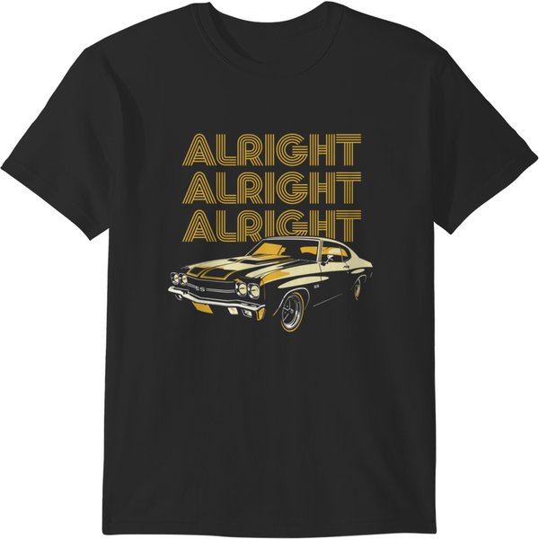 Dazed And Confused Movie Fan Alright Design T-Shirt-image