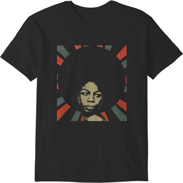 Nina Simone Vintage Art Design 1 T-Shirts-image