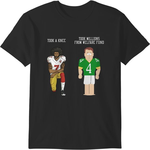 Colin Kaepernick &Amp; Brett Favre Southpark T-Shirts-image