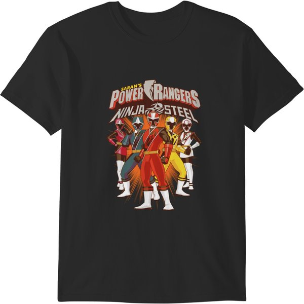 Team Lineup - Power Rangers Ninja Steel T-Shirts-image