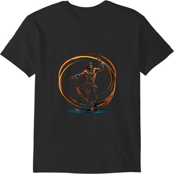 Hoop Dancer Native American Indian Tribe Tribal Dance Men T-Shirts-image