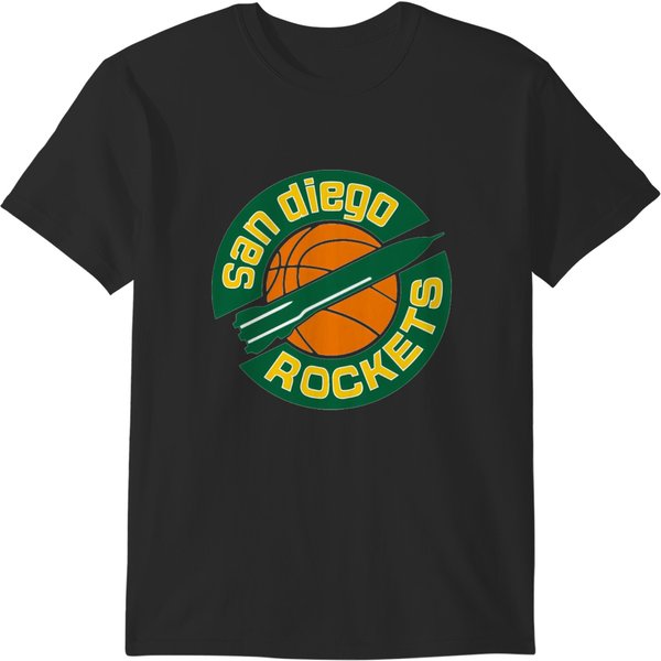 San Diego Rockets Vintage Basketball Vintage Logo T-Shirts-image