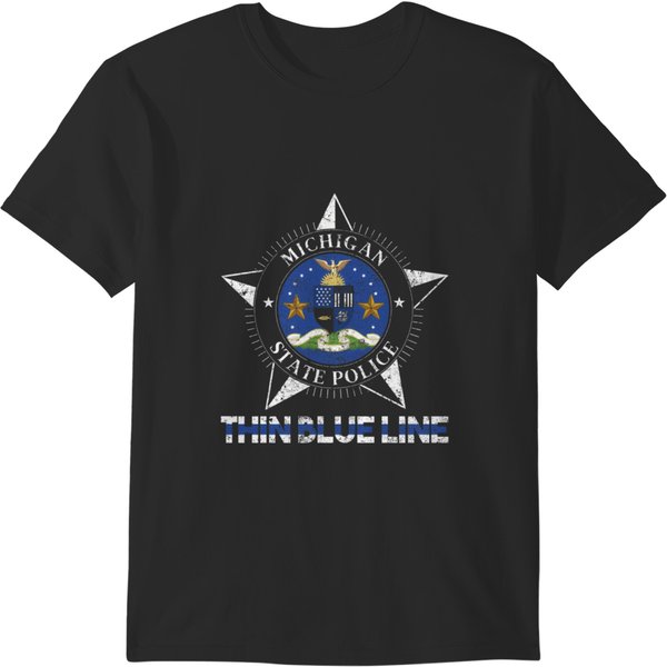 Michigan State Police Shirt Michigan State Trooper Shirt T-Shirts-image
