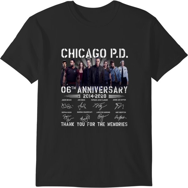 Chicago Pd 6Th Anniversary Thank You T-Shirts-image