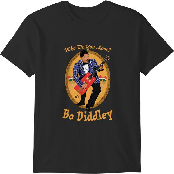 Do You Love Bo Diddley Collage T-Shirts-image