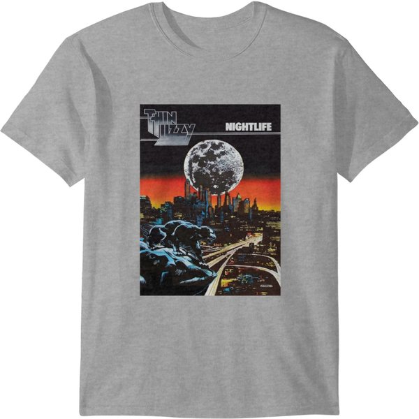 Thin Lizzy Nightlife Thin Lizzy Band Logo T-Shirts-image