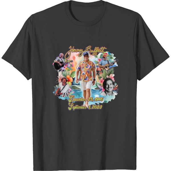 Jimmy Buffett Beach Lover Fins Up Sail On Parrothead Island T-Shirt-image