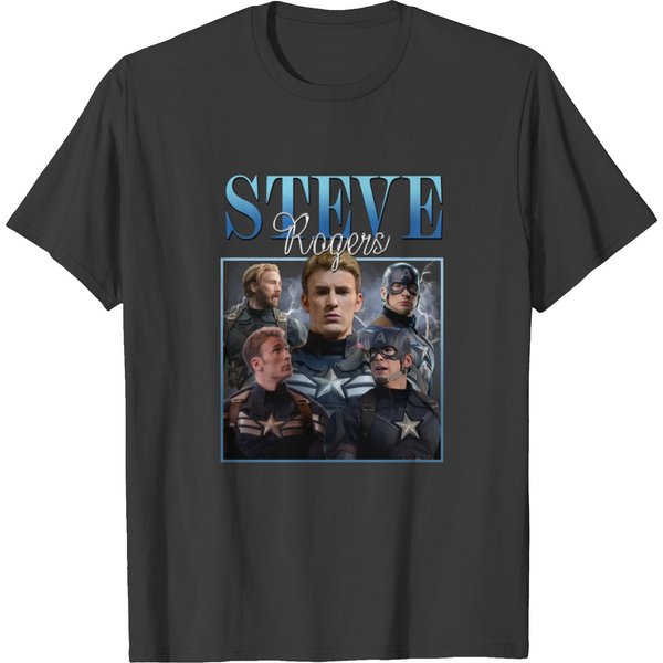 Steve Rogers Vintage Washed Shirt, Actor Graphic-image